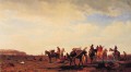 Indianer Reisen in der Nähe von Fort Laramie luminism landsacpes Albert Bier
